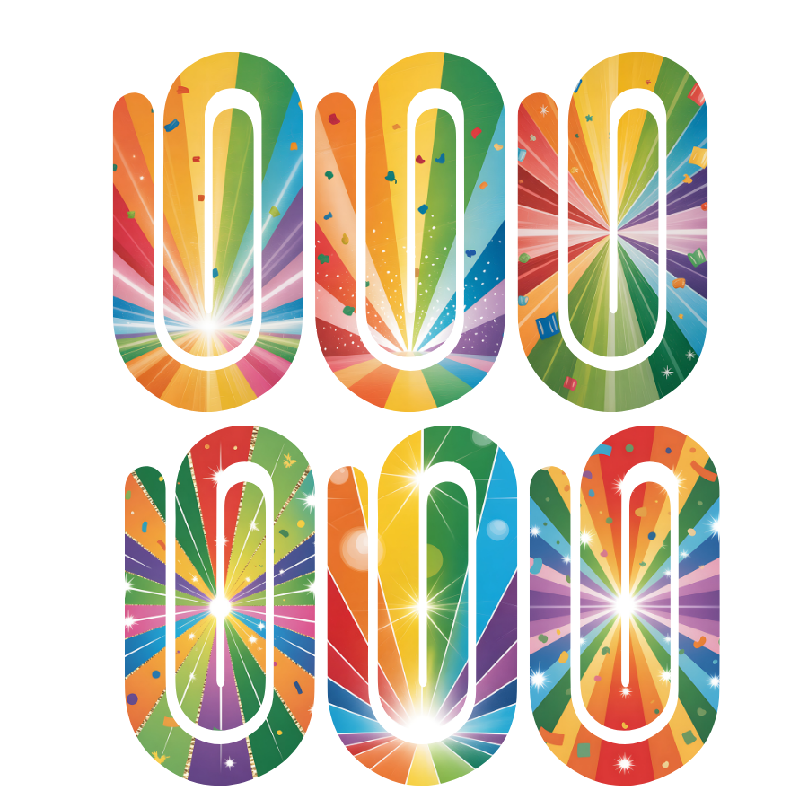 Jumbo Paperclip Set- Colorful Set