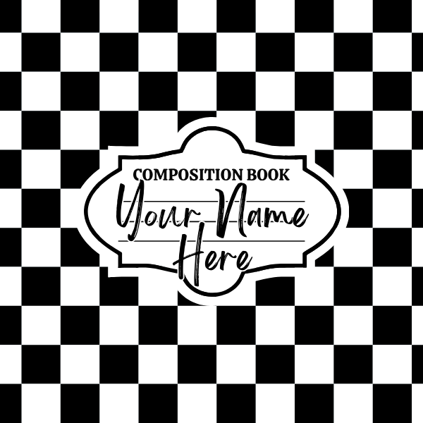 Black Checkered Mousepad
