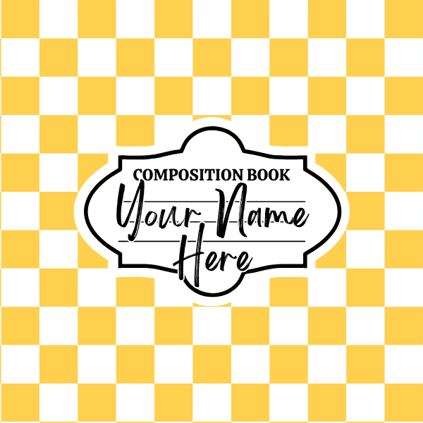 Yellow Checkered Mousepad
