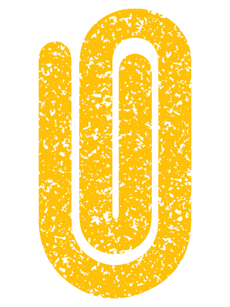 Jumbo Paperclip - Composition Book Yellow