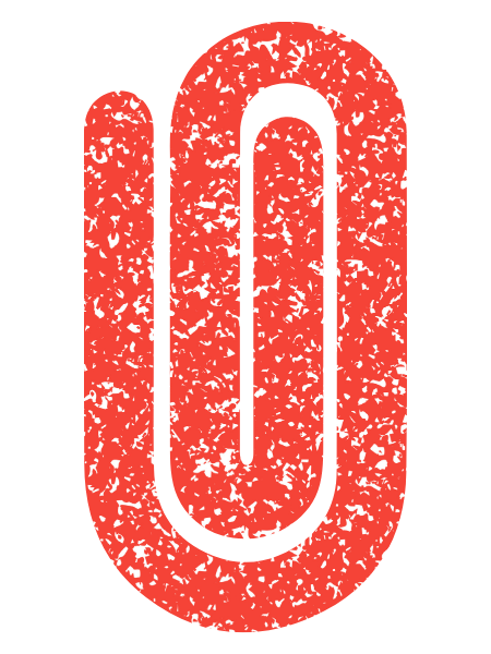 Jumbo Paperclip - Composition Book Red