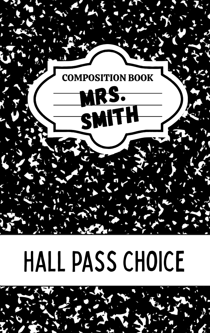 Hallpass - Composition Black