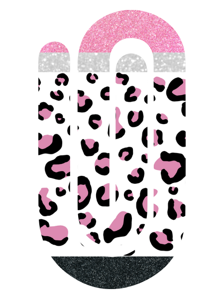 Jumbo Paperclip - Black and White Leopard Pencil