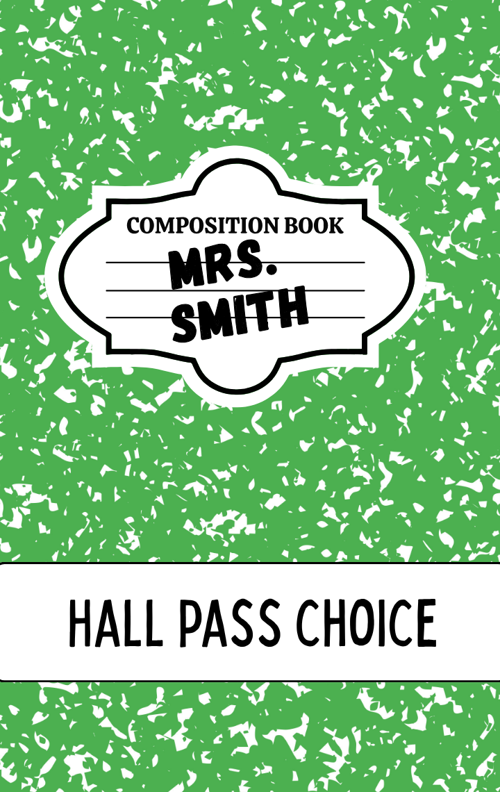 Hallpass - Composition Green