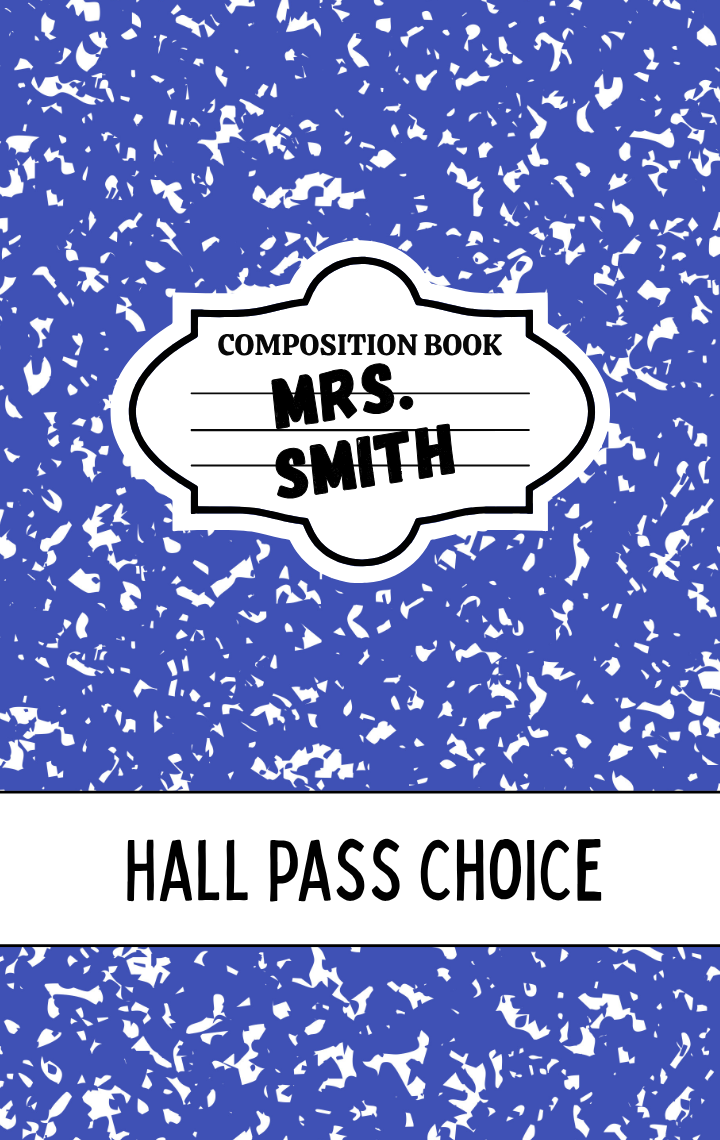 Hallpass - Composition Blue