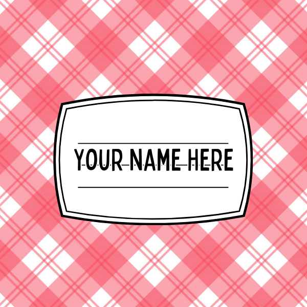 Pink Plaid Mousepad