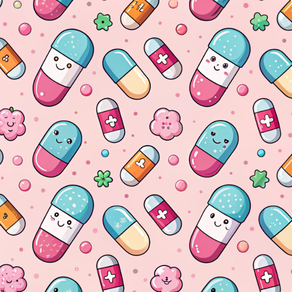 Nurse Pink Pills Mousepad