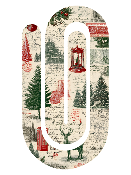 Jumbo Paperclip - Christmas Scene