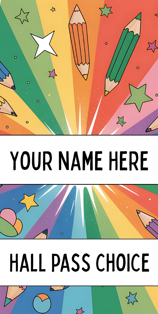 Colorful Hallpass #5