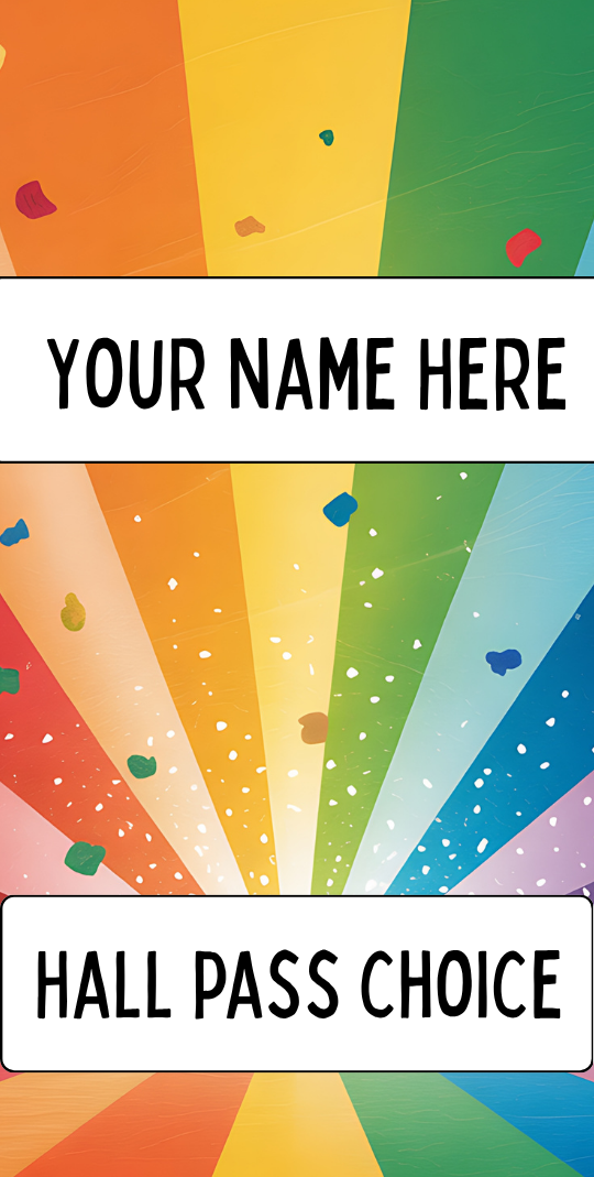 Colorful Hallpass #3