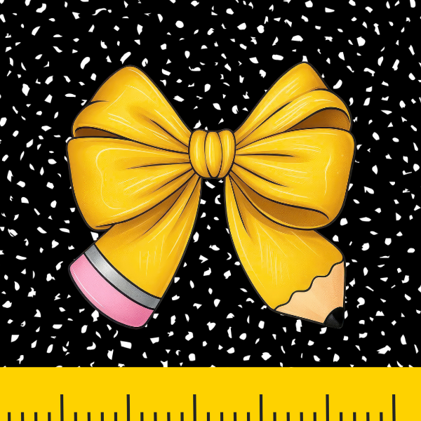 Yellow Bow Pencil Mousepad
