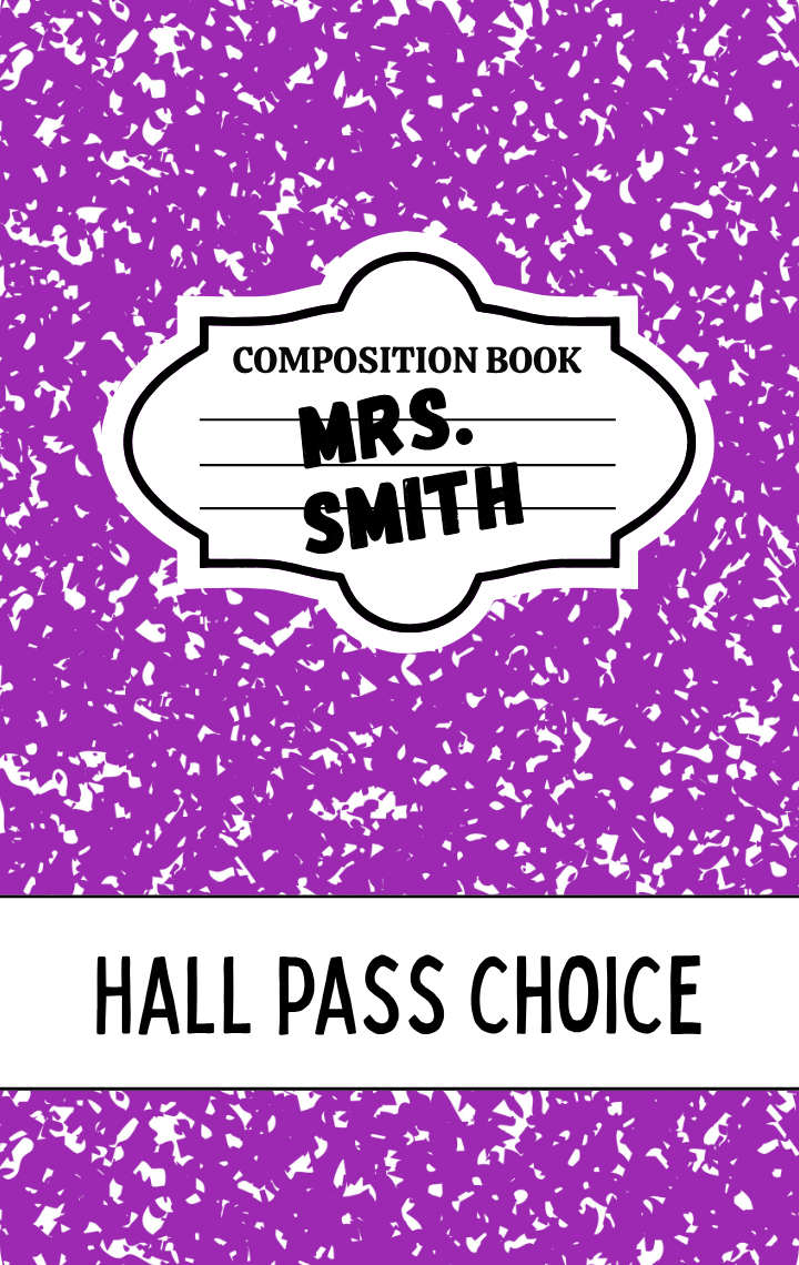 Hallpass - Composition Purple