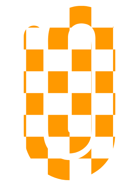 Jumbo Paperclip - Yellow Checkered