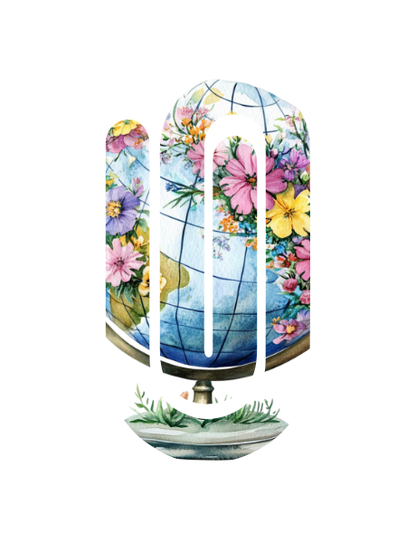 Jumbo Paperclip - Floral Globe