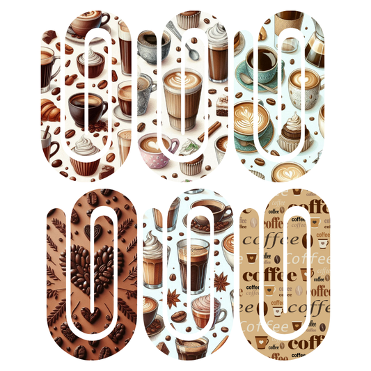 Jumbo Paperclip Set- Coffee