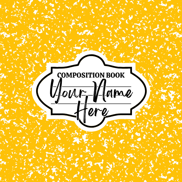 Yellow Composition Mousepad