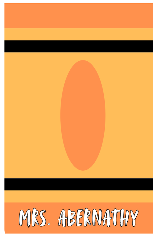 Crayon Clipboard - Orange