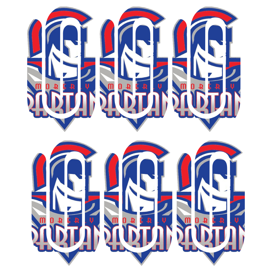 Jumbo Paperclip Set- Spartans