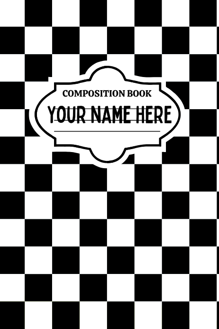 Badge Holder - Black Checkered