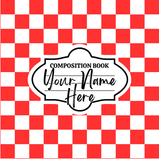 Red Checkered Mousepad