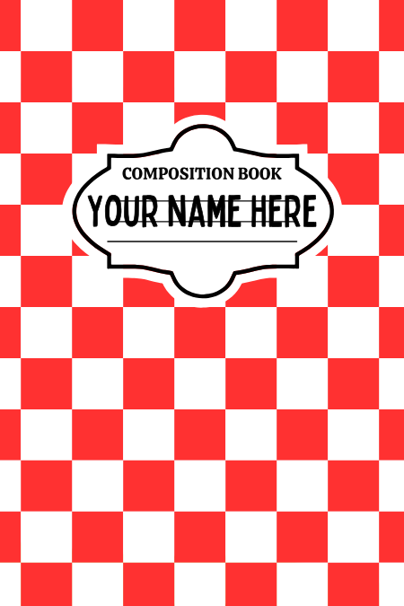 Badge Holder - Red Checkered