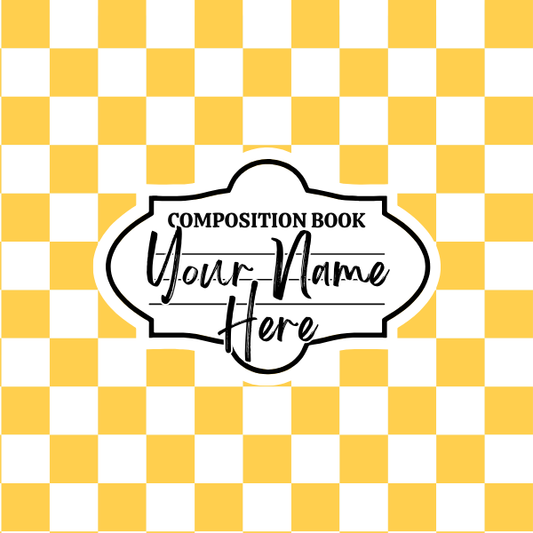 Yellow Checkered Mousepad