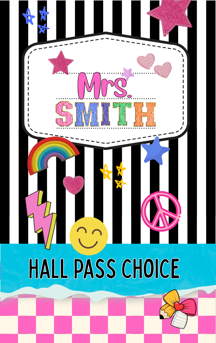 Hallpass - Striped Fun Black