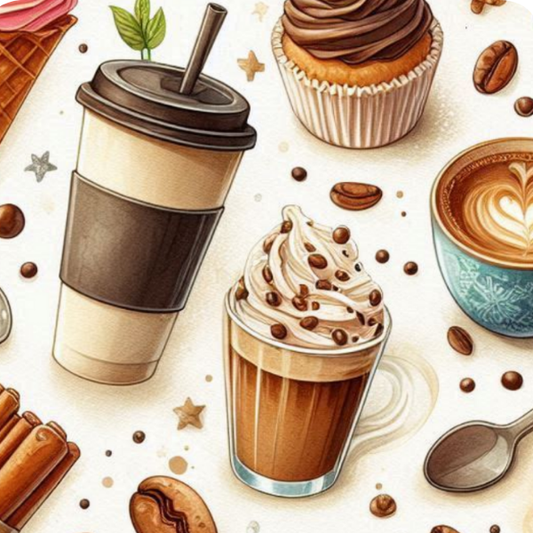Coffee with White Background Mousepad