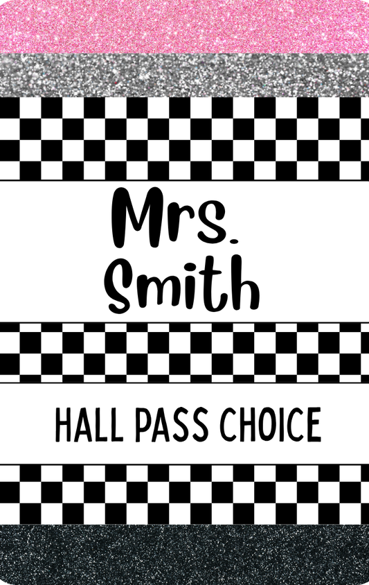 Hallpass - Pencil Checkered