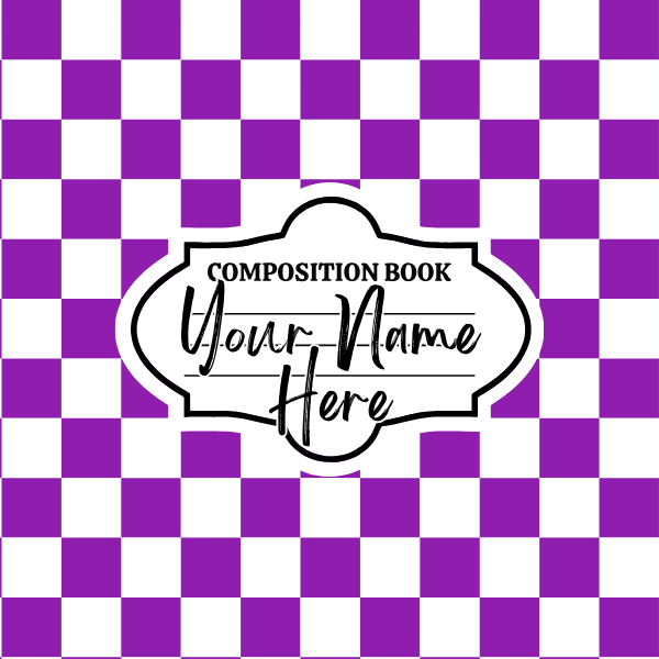 Purple Checkered Mousepad