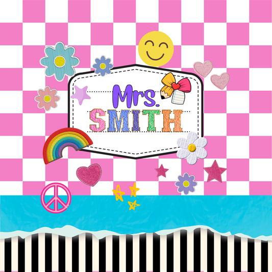 Coaster - Striped Fun Pink