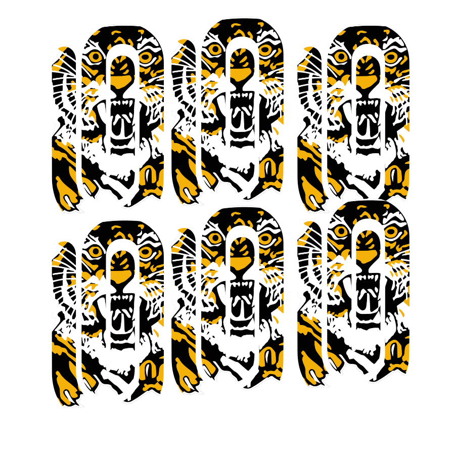 Jumbo Paperclip Set- Higbee Tigers