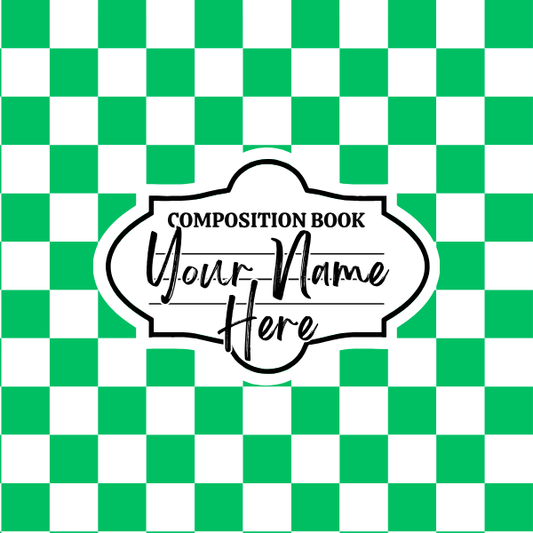 Green Checkered Mousepad