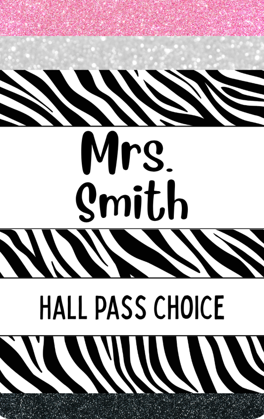 Hallpass - Pencil Zebra