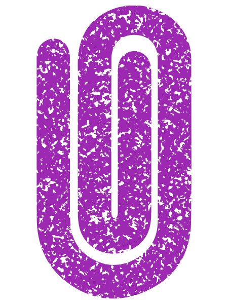 Jumbo Paperclip -  Composition Book Purple