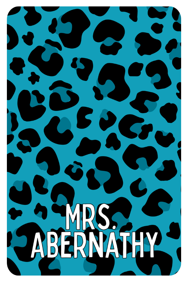 Leopard Clipboard - Bllue