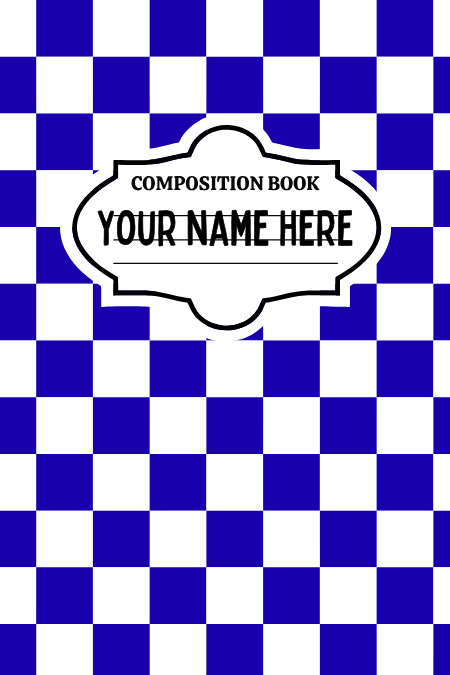 Badge Holder - Blue Checkered
