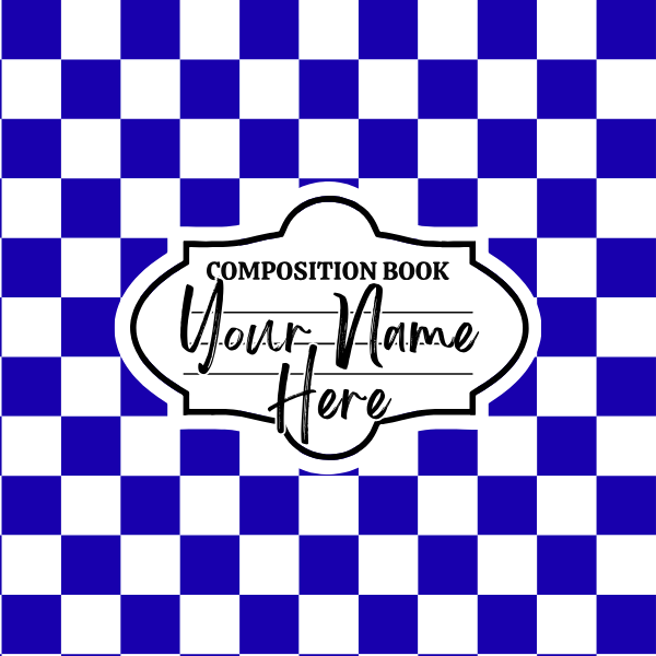 Blue Checkered Mousepad