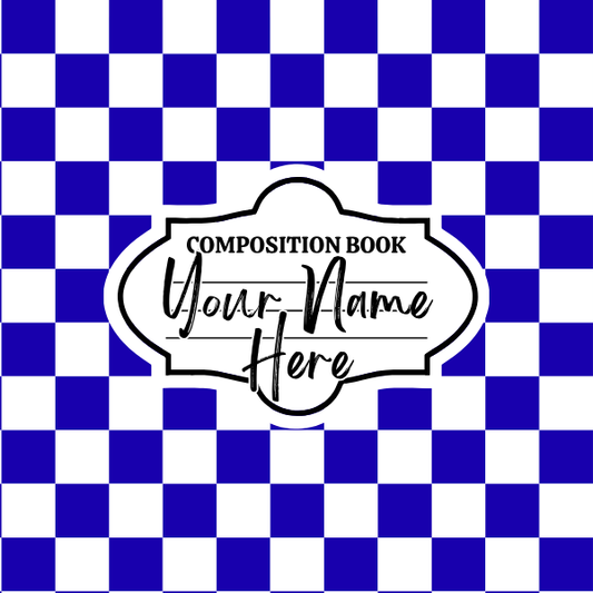 Blue Checkered Mousepad