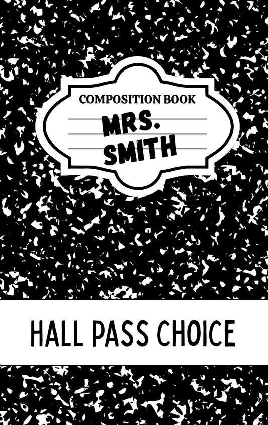 Hallpass - Composition Black