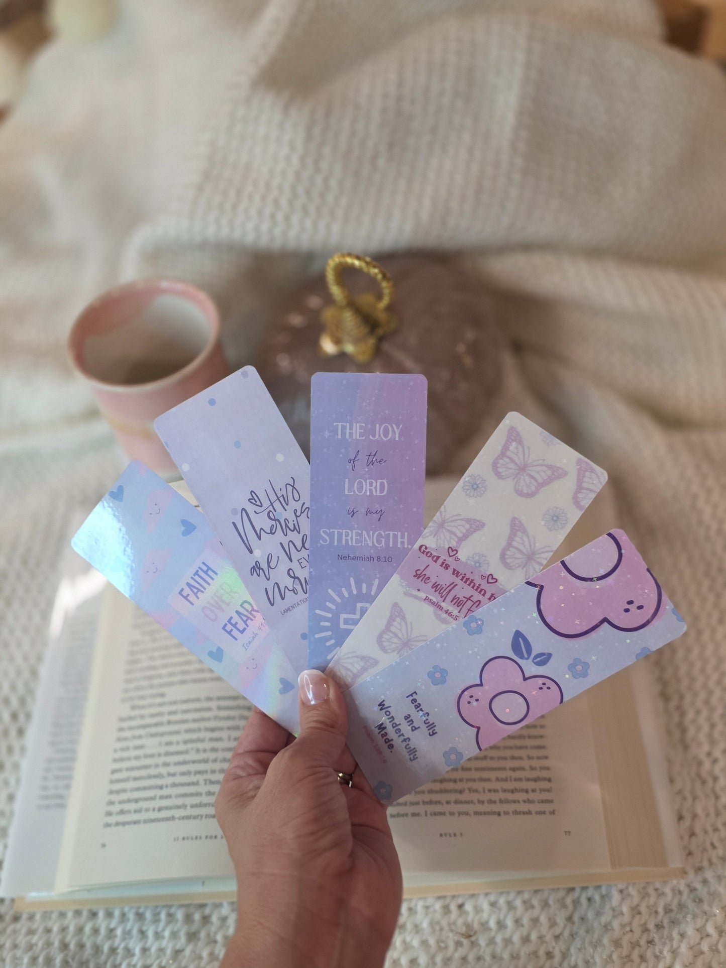 Purple Scripture Bookmarks