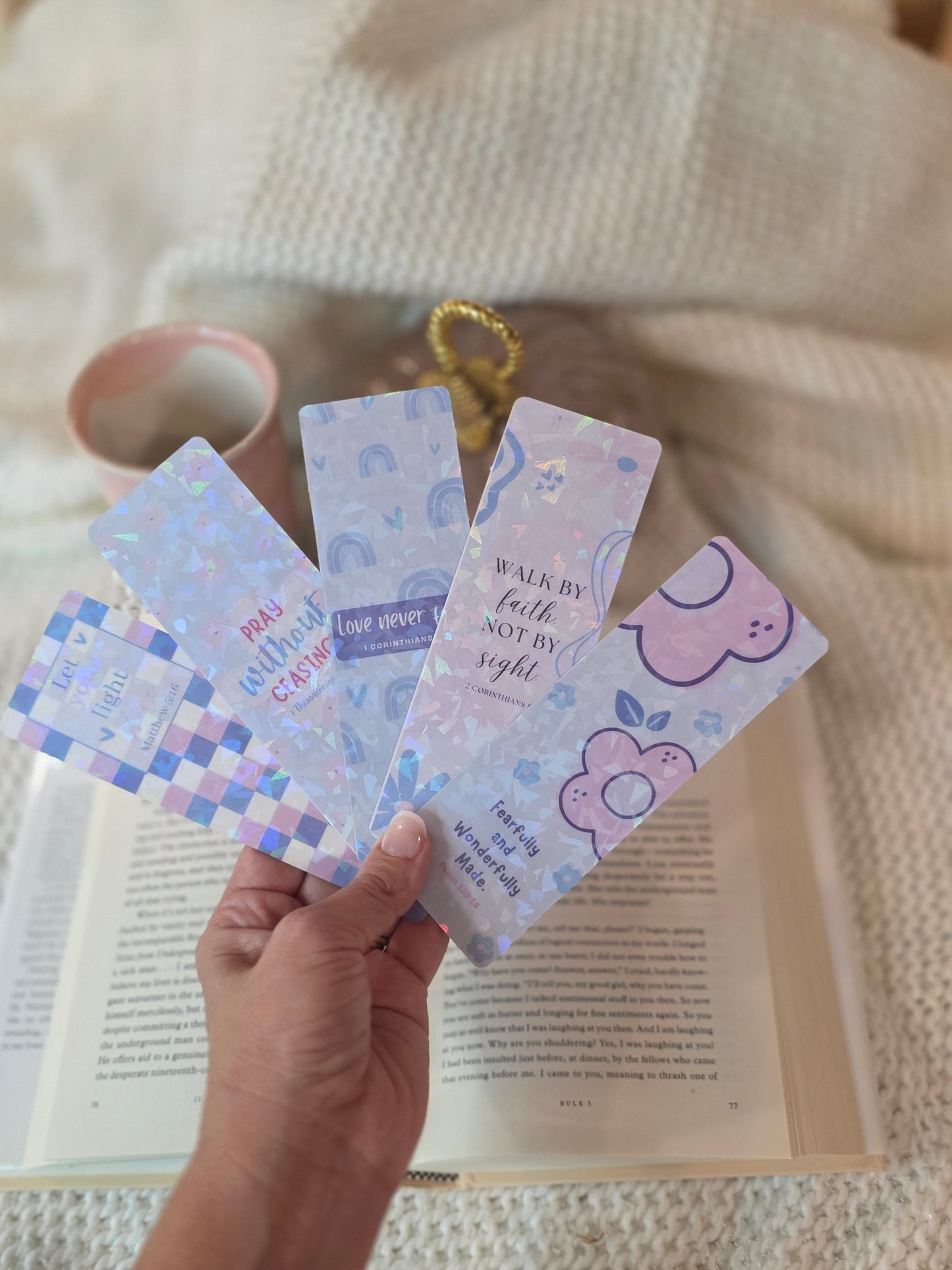 Purple Scripture Bookmarks