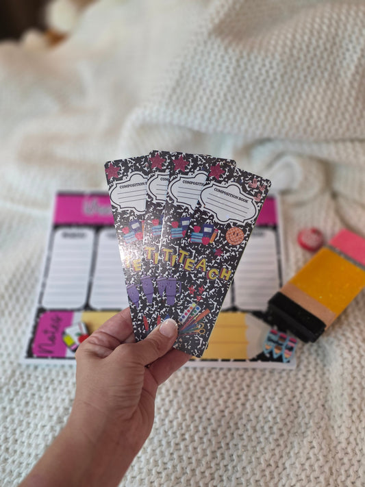 Composition Book Teacher Bookmark