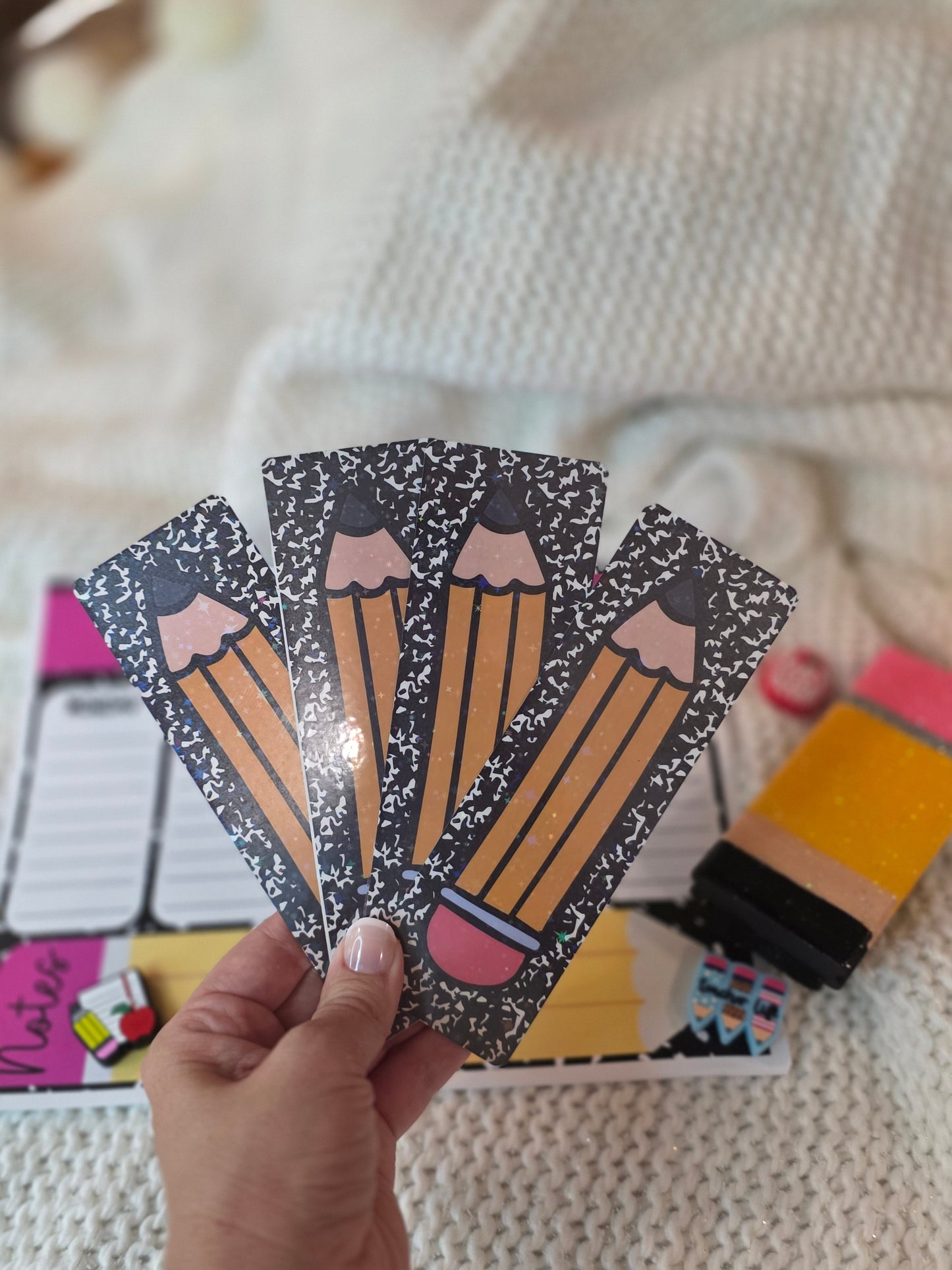 Composition Book Teacher Bookmark