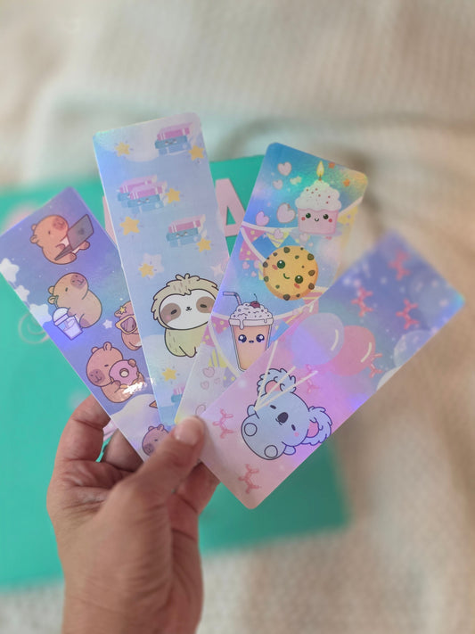 Kawaii themed Bookmark Set