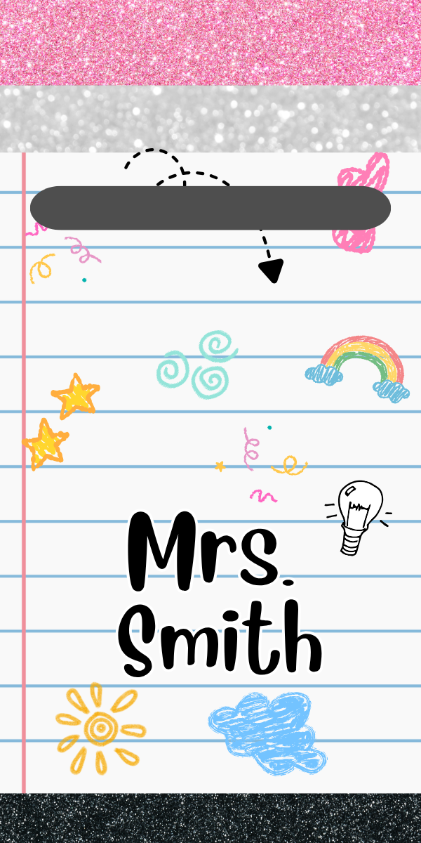 Chapstick Holder Pencil Colorful Doodles