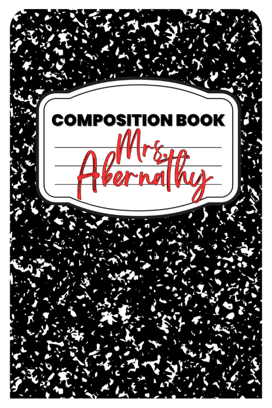 Composition Book Clipboard- Black