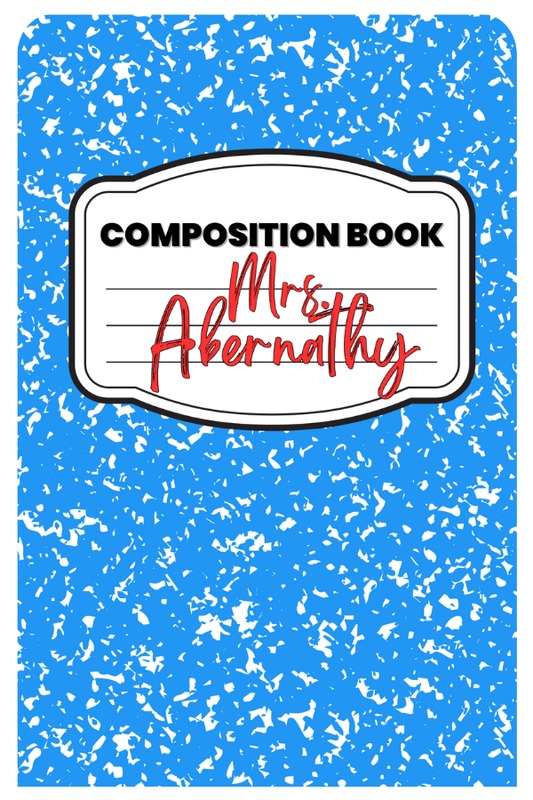 Composition Book Clipboard- Blue