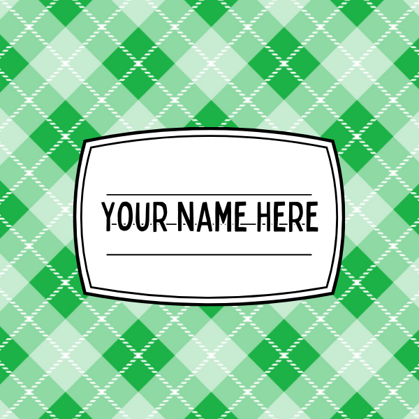 Green Plaid Mousepad