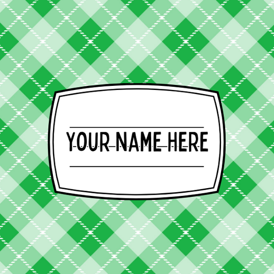 Green Plaid Mousepad